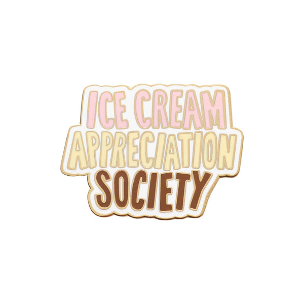 Ice Cream Appreciation Society Neapolitan Enamel Pin