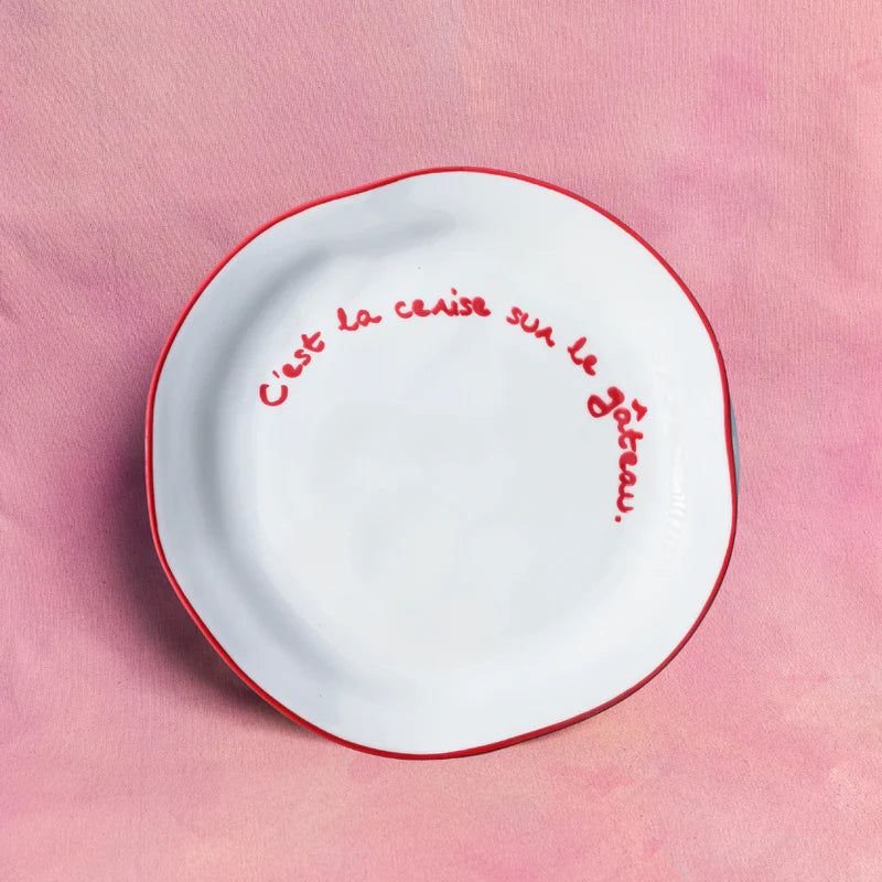 C'est La Cerise Sur Le Gateau Statement Plate