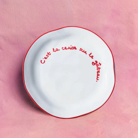 C'est La Cerise Sur Le Gateau Statement Plate