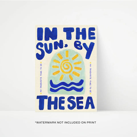 In the Sun By The Sea A3 Print