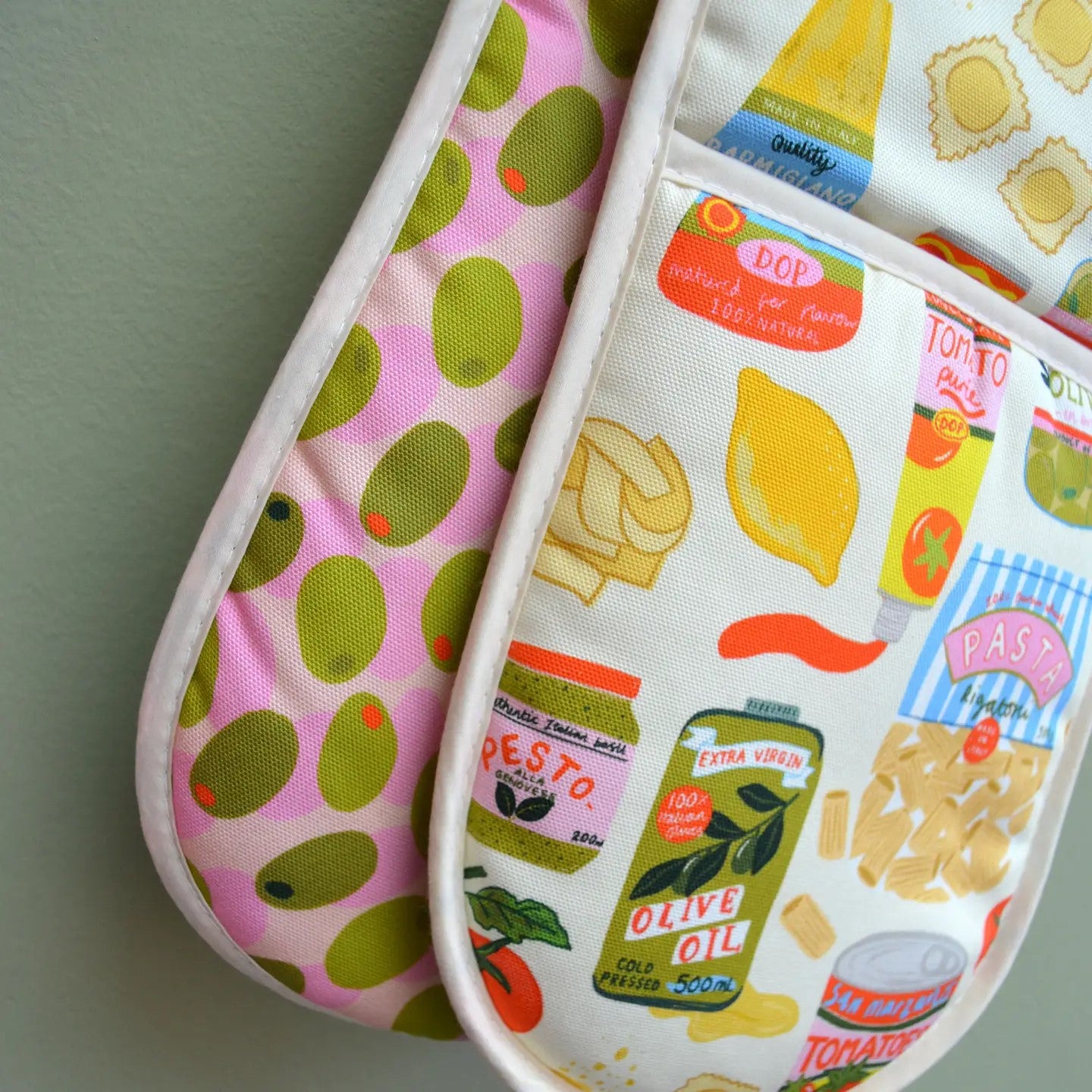 Italian Ingredients Oven Gloves