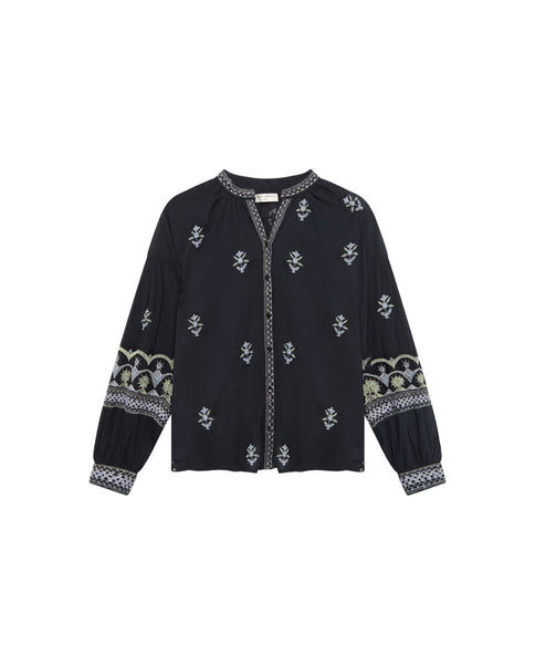 Maison Hotel Jasailmer Chandra Blouse Midnight Black