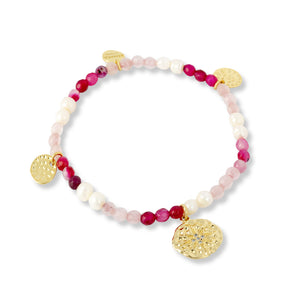 Roma Pink & Pearl Bracelet