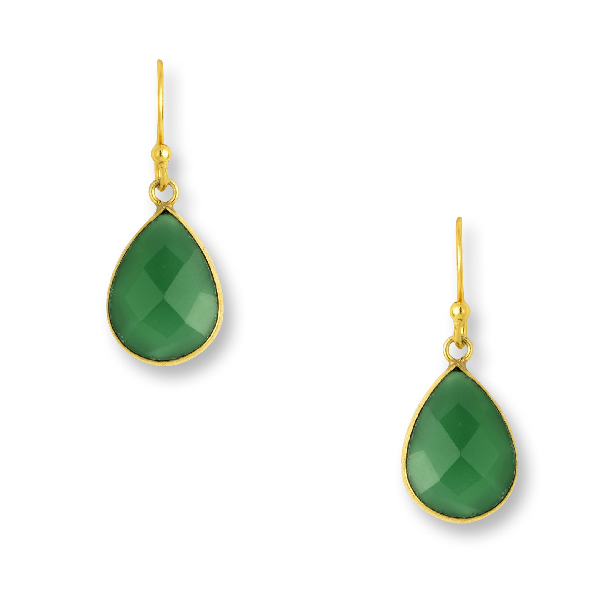Ava Green Onyx Earrings