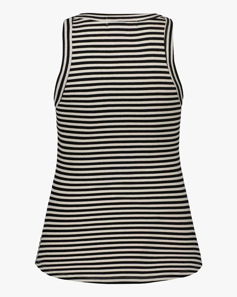 Jullie Black Striped Vest