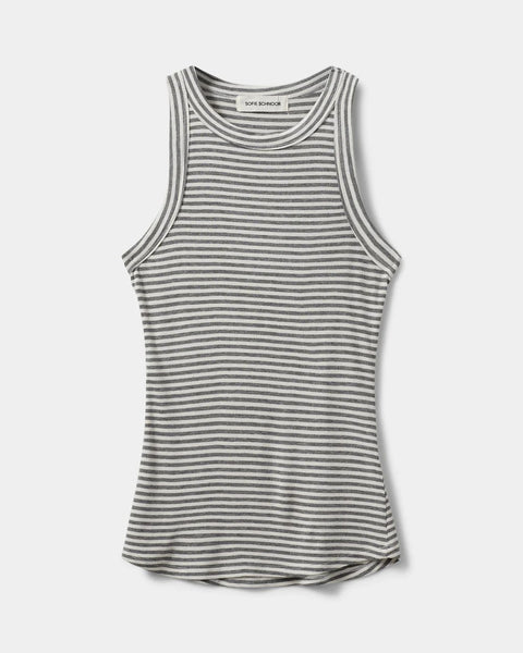 Jullie Striped Grey Vest