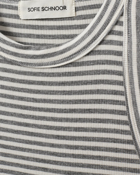 Jullie Striped Grey Vest