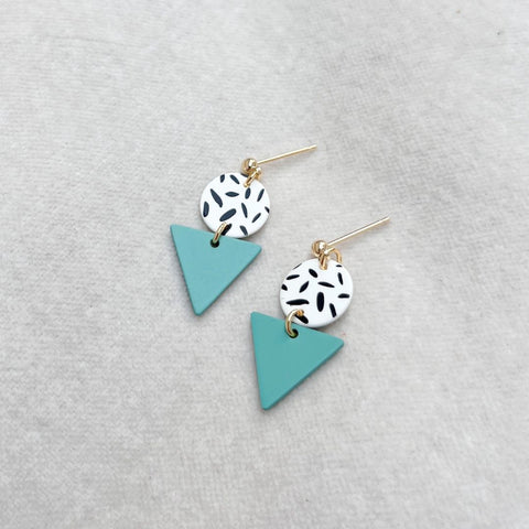 Mini Memphis Mint Earrings