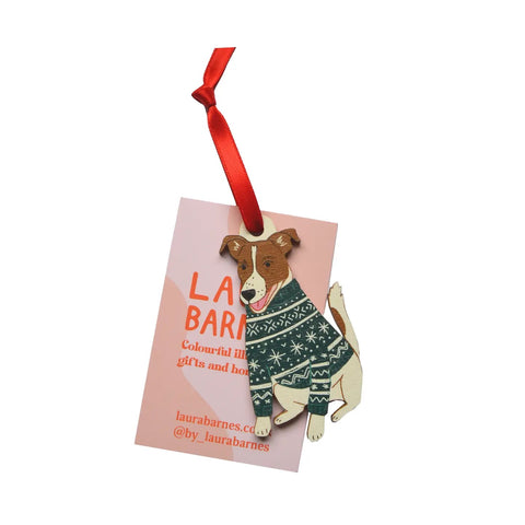 Jack Russell Dog Christmas Decoration