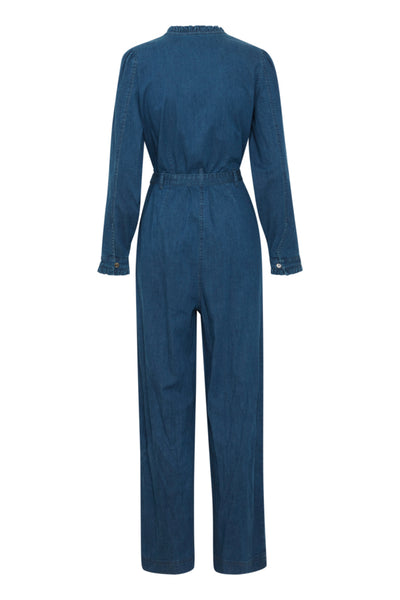 Jules blue denim cotton jumpsuit