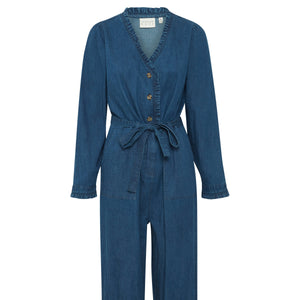 Jules blue denim cotton jumpsuit