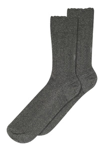 MP Denmark Julia Castlerock grey glitter socks