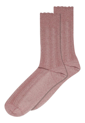 MP Denmark Julia Mauve Glitter Socks