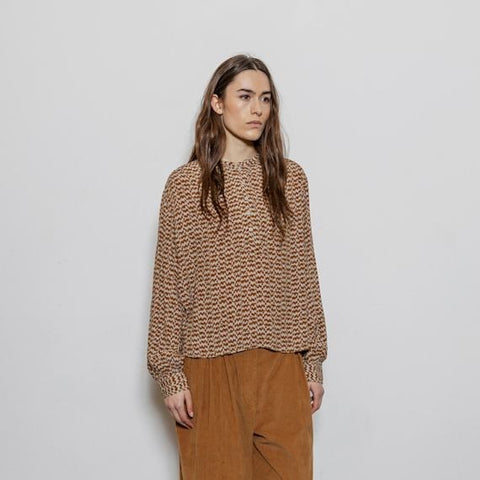 Katlyn Coffee Blouse