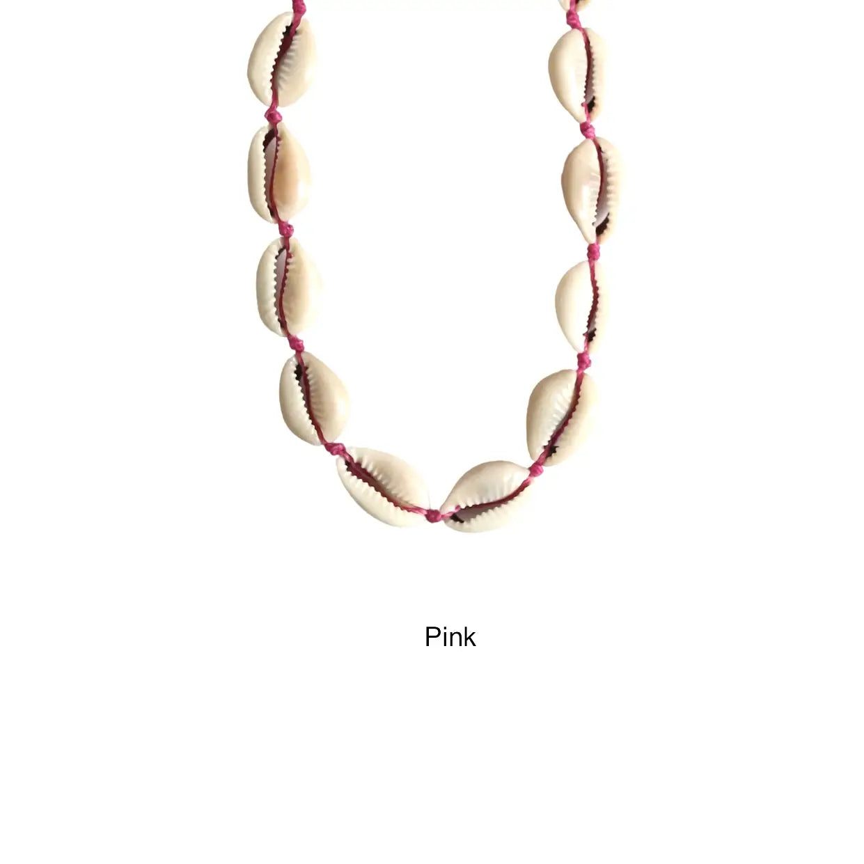 Kerang Pink Cowrie Shell Chokers
