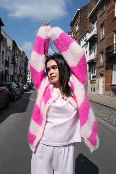 Timea Baby & Neon Pink Cardigan