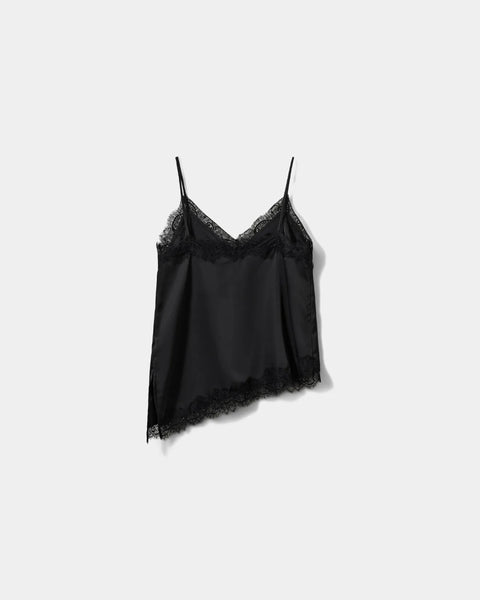 Leona Satin Lace Top