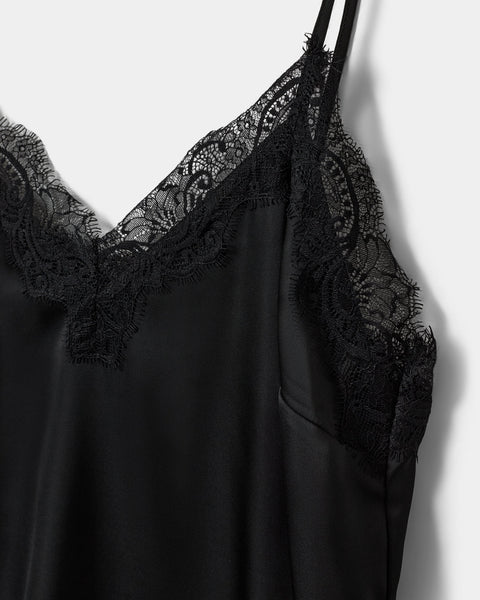 Leona Satin Lace Top