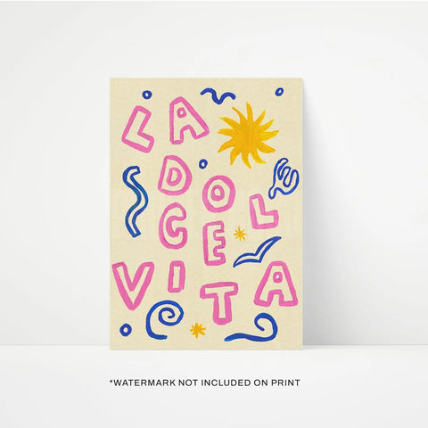 La Dolce Vita A3 Print