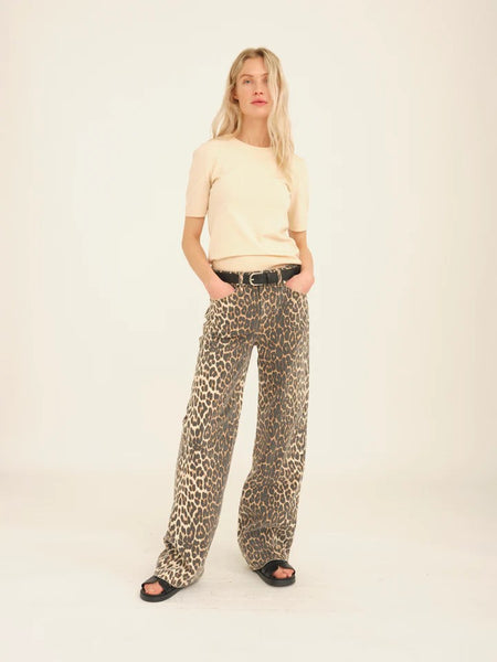 Birkin Leopard Print Jeans