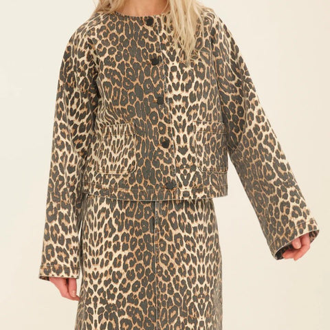 Pieszak Georgia Leopard Print Jacket