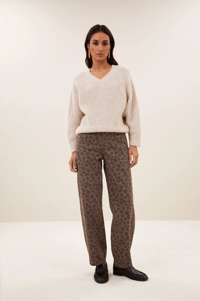 Lew Cheetah Chocolate Trousers