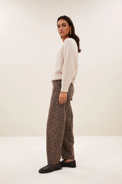 Lew Cheetah Chocolate Trousers