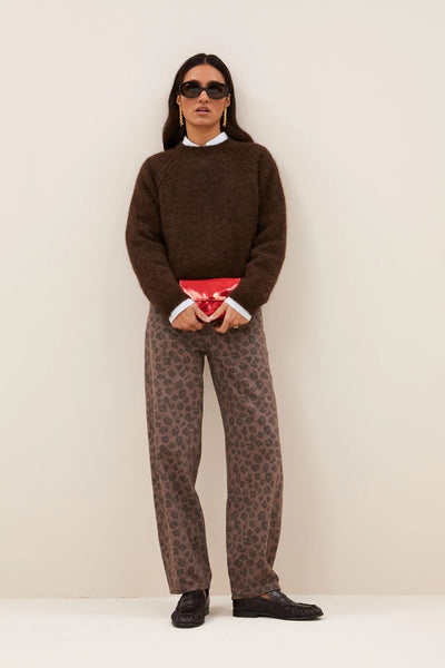 Lew Cheetah Chocolate Trousers