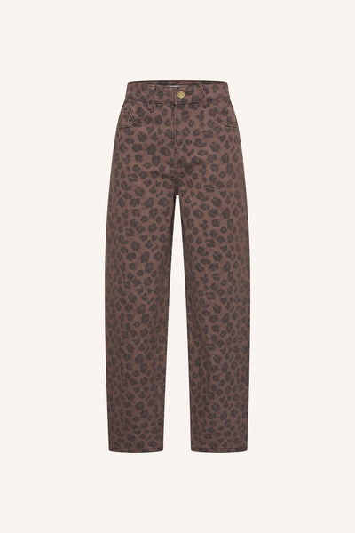 Lew Cheetah Chocolate Trousers