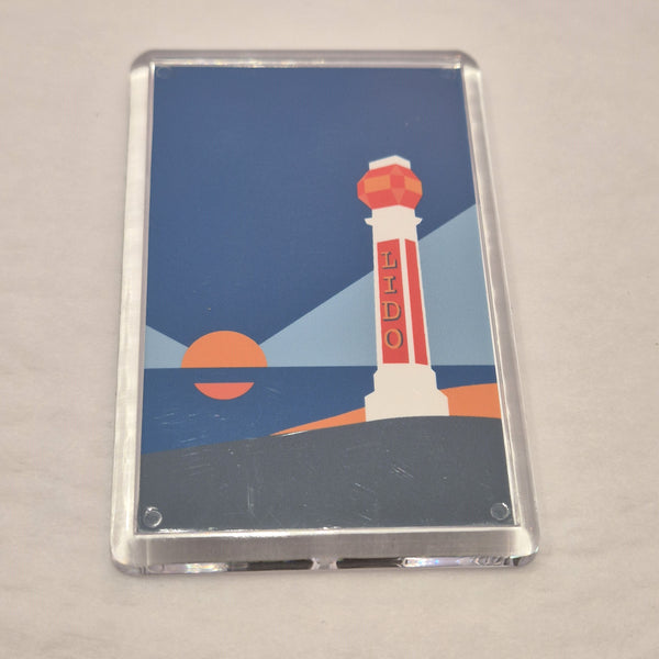 Fridge magnet of Margate's Lido by Rebecca Pymar