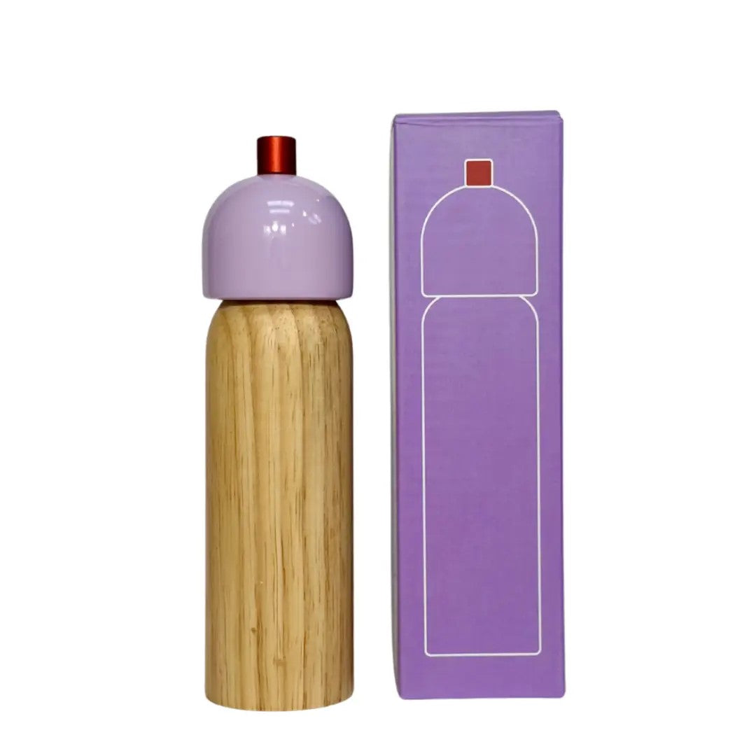 Medium Salt & Pepper Grinder - Lilac & Red