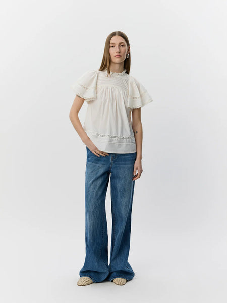 Lilou White Light Cotton Top
