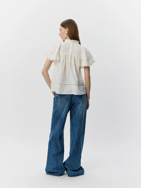 Lilou White Light Cotton Top