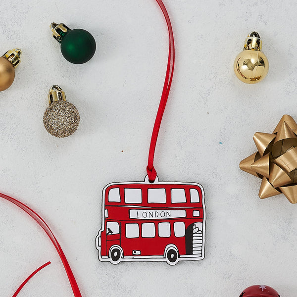 London Bus Plywood Decoration