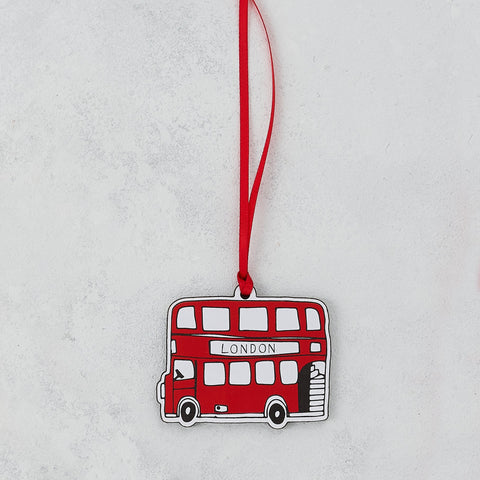 London Bus Plywood Decoration