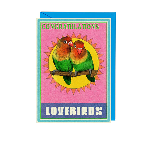 Congratulations Lovebirds Card