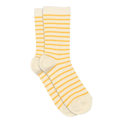 mpDenmark Lydia misted yellow striped sock