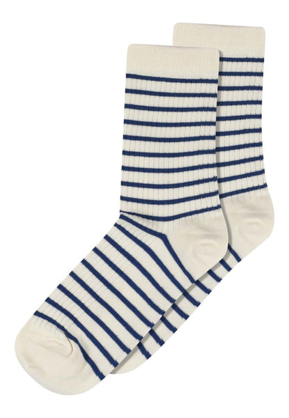 MP Denmark Lydia True Blue Striped Socks