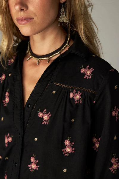 Louis Shirt Night Roses