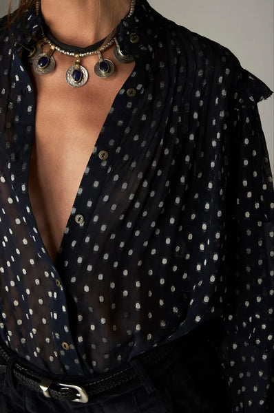 Simona Blouse Sienna Navy