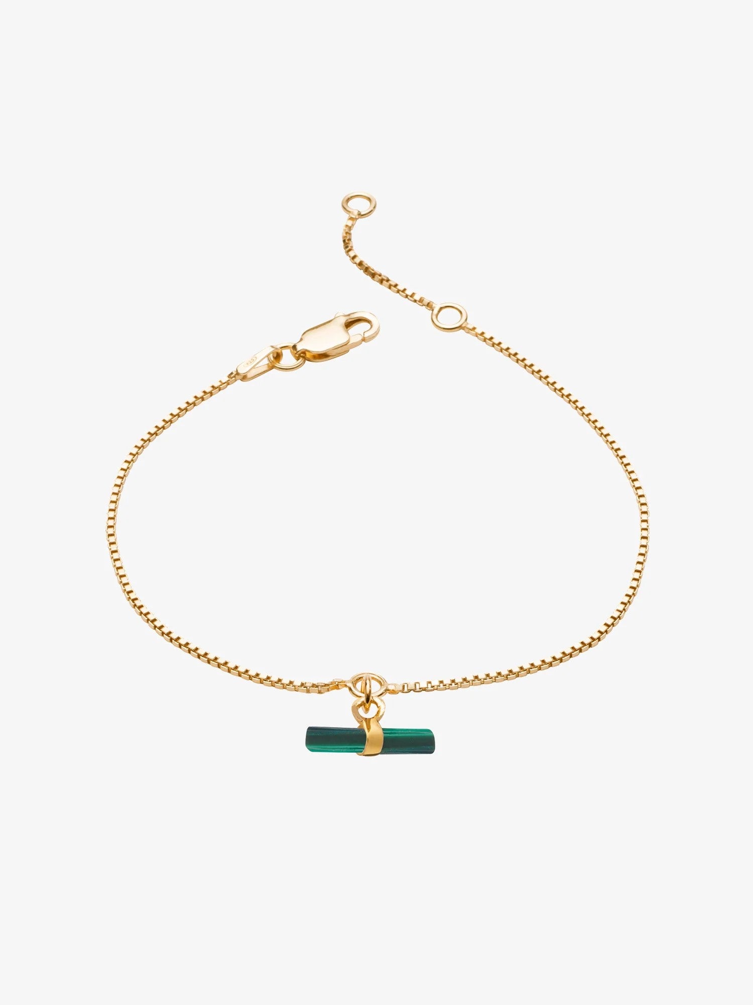 Rachel Jackson Malachite T-Bar Bracelet