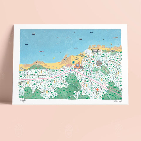 Margate Illustrated Map Print