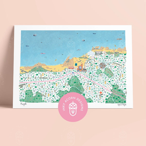 Margate Illustrated Map Print