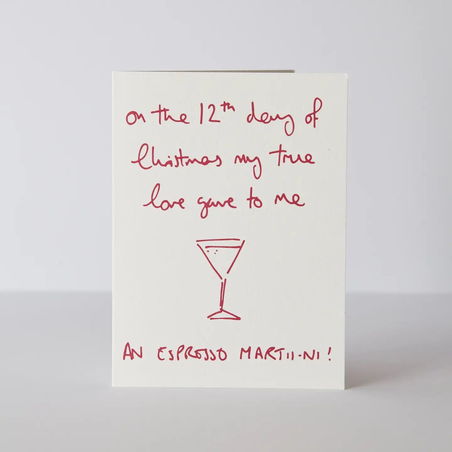 Espresso Martini Christmas Card