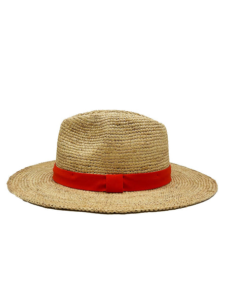 Mackenzie Natural & Coral Sun Hat