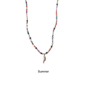 Medewi Summer Beaded Pearl Necklace