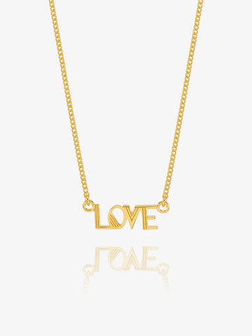 Mini Gold Love Deco Necklace