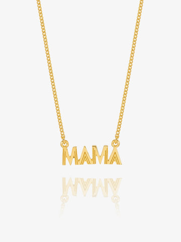 Mini Gold Mama Art Deco Necklace