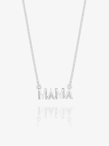 Mini Silver Mama Art Deco Necklace