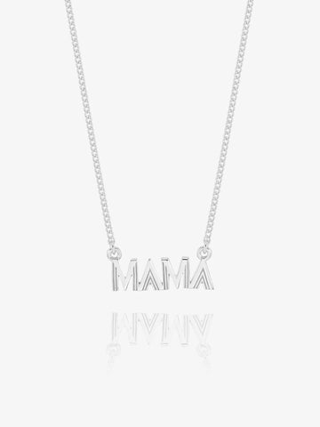 Mini Silver Mama Art Deco Necklace